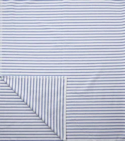 Håndklæder<Magasin du Nord Collection Beach towel 100x180cm smal strib lyseblå GOTS