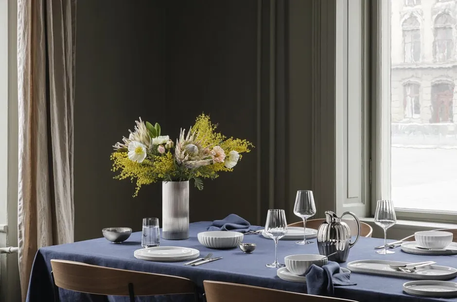 Tallerkener<Georg Jensen BERNADOTTE LUNCH/SALAD PLATE PORCELAIN 200 MM