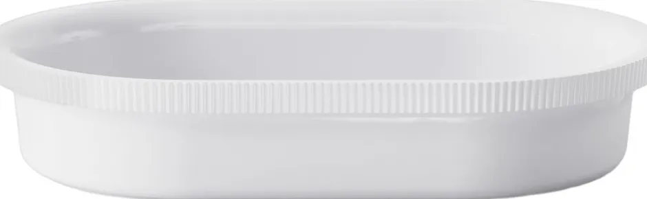 Skåle & Fade<Georg Jensen BERNADOTTE OVENWARE PORCELAIN OVAL MEDIUM