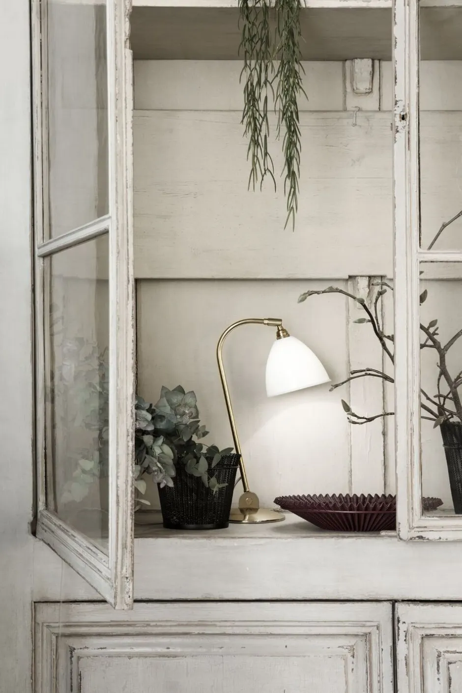 Bordlamper<Gubi Bestlite BL2 Table Lamp Grey / brass