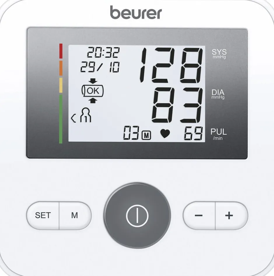 Elektronik<Beurer Blodtryksmåler BM 27P til overarm