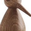 Figurer & Skulpturer<Architectmade Bird lille egetræ røget