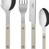 Bestik<Sabre Paris Bistrot Solid / 4 pieces cutlery set / Light kaki