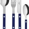Bestik<Sabre Paris Bistrot Solid / 4 pieces cutlery set / Navy blue