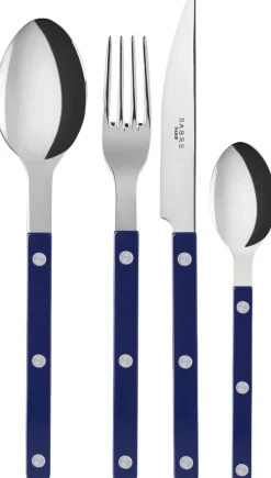 Bestik<Sabre Paris Bistrot Solid / 4 pieces cutlery set / Navy blue