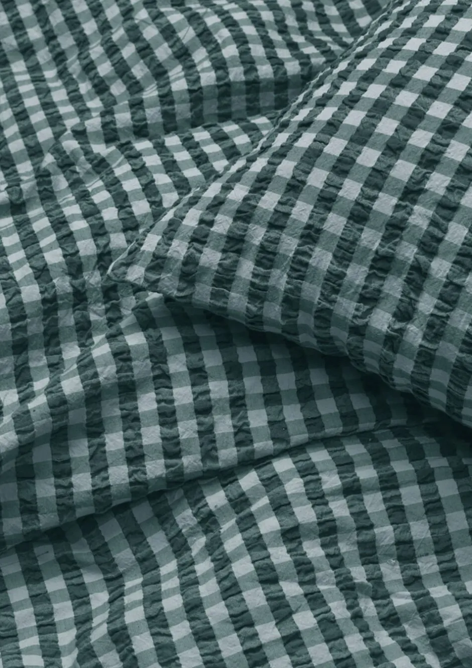 Sengetøj & Lagner<Juna Bæk&Bølge Sengetøj 140x220 cm grøn/lys blå DK