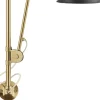 Væglamper<Gubi BL5 Wall Lamp 16 all brass parts/charcoal black shade