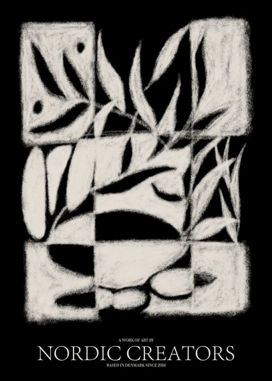 Plakater & Rammer<Poster & Frame Black Pattern
