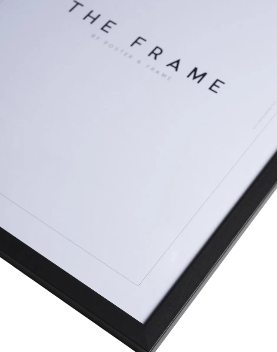 Plakater & Rammer<Poster & Frame Black wood Flerfarvet