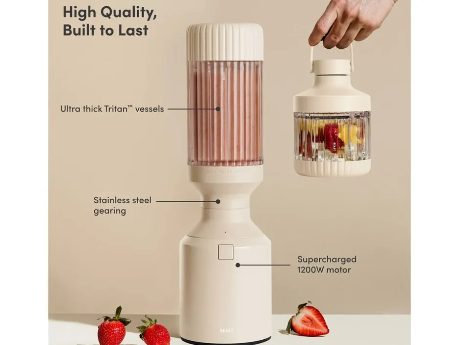 Køkkenmaskiner<Beast Blender Mega Plus 1200 Sand