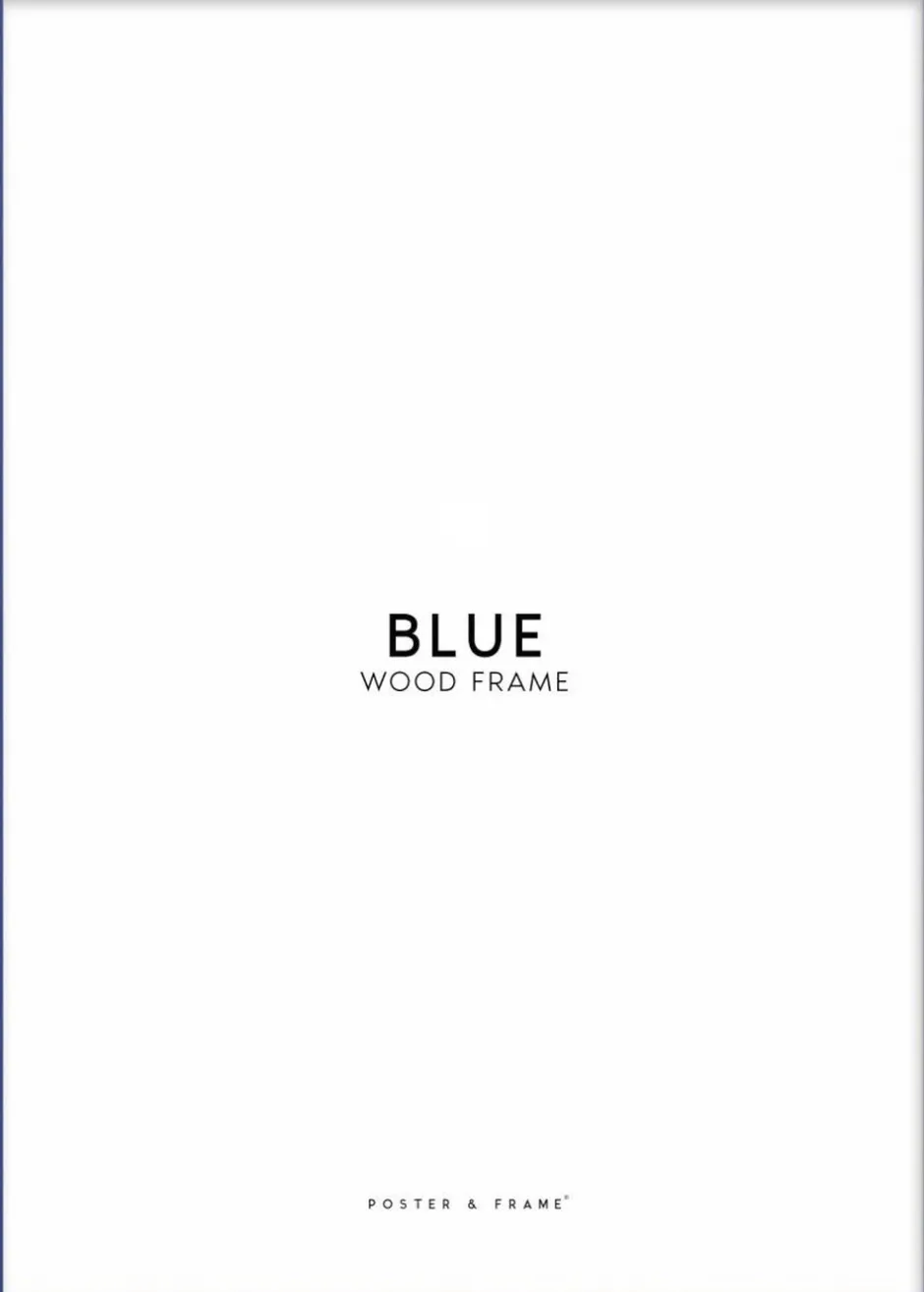 Plakater & Rammer<Poster & Frame Wood Blue