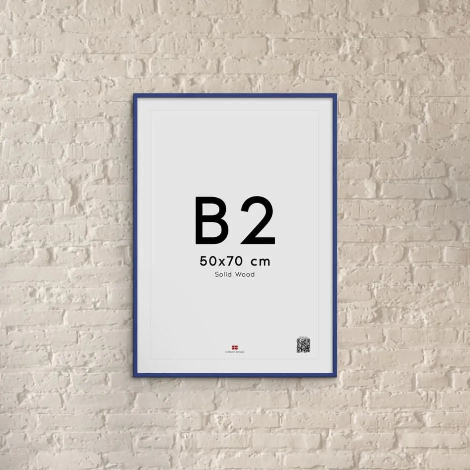 Plakater & Rammer<Poster & Frame Wood Blue