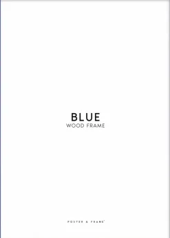 Plakater & Rammer<Poster & Frame Wood Blue