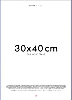Plakater & Rammer<Poster & Frame Wood Blue