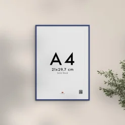 Plakater & Rammer<Poster & Frame Wood Blue