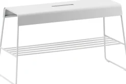 Møbler<Zone Bænk med hylde A-Bench Outdoor Soft Grey