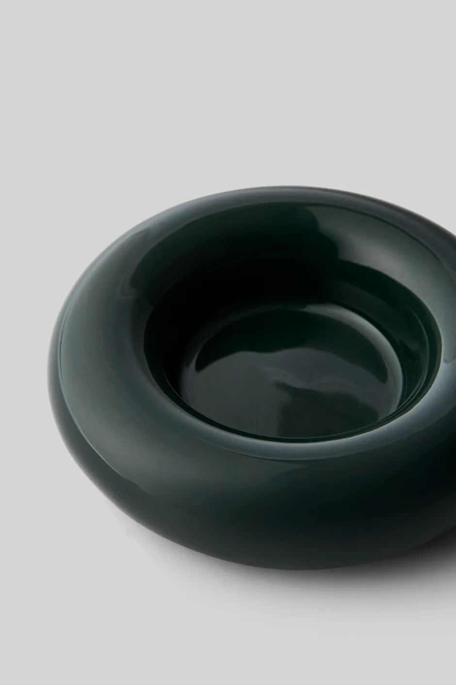 Lys & Lysestager<Studio About BOB CANDLE HOLDER, LARGE, DARK GREE