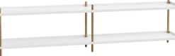 Møbler<NINE BOLT Shelving 2000 - 2 shelves Oak Black Anthracite