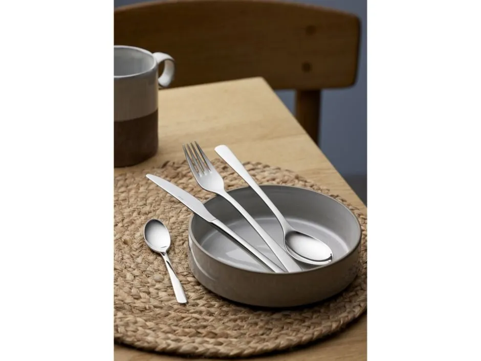 Bestik<Gense Bordgaffel Steel Line 19,8 cm Blankt stål