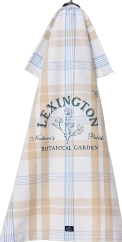 Tekstiler Til Køkkenet<Lexington Botanical Checked Org Cotton Kitchen Towel White/beige/blue