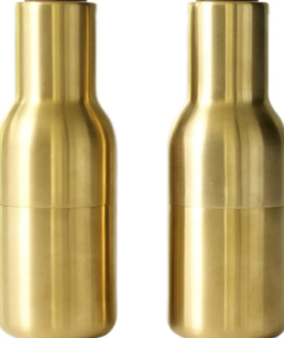 Køkkenartikler<Audo Copenhagen Bottle Grinder, Brushed Brass, Waln