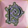 Opbevaring<Versace Bowl 12cm sq. flat, Holiday Alphabet P,