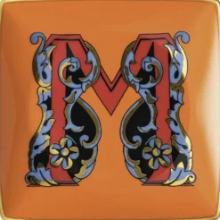Opbevaring<Versace Bowl 12cm sq. flat, Holiday Alphabet M,