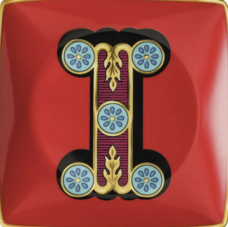 Opbevaring<Versace Bowl 12cm sq. flat, Holiday Alphabet I,