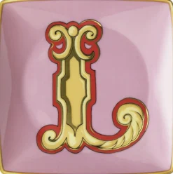 Opbevaring<Versace Bowl 12cm sq. flat, Holiday Alphabet L,