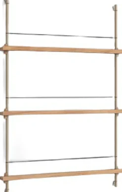 Møbler<Moebe Box set, Magazine Shelving MS.115. 1, Oak shelves, Warm Grey