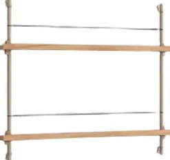 Møbler<Moebe Box set, Magazine Shelving MS.65. 1, Oak shelves, Warm Grey l