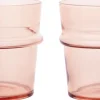 Glas<Ferm Living Boya Low Glasses - Set of 2 - Blush
