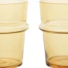 Glas<Ferm Living Boya Low Glasses - Set of 2 - Yellow