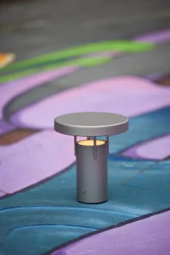 Trådløse Lamper<Hübsch BringMe Portable Lamp Mini Metallic Sand