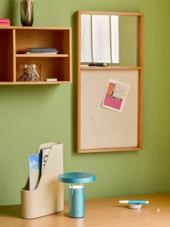 Trådløse Lamper<Hübsch BringMe Portable Lamp Mini Metallic Turquoise