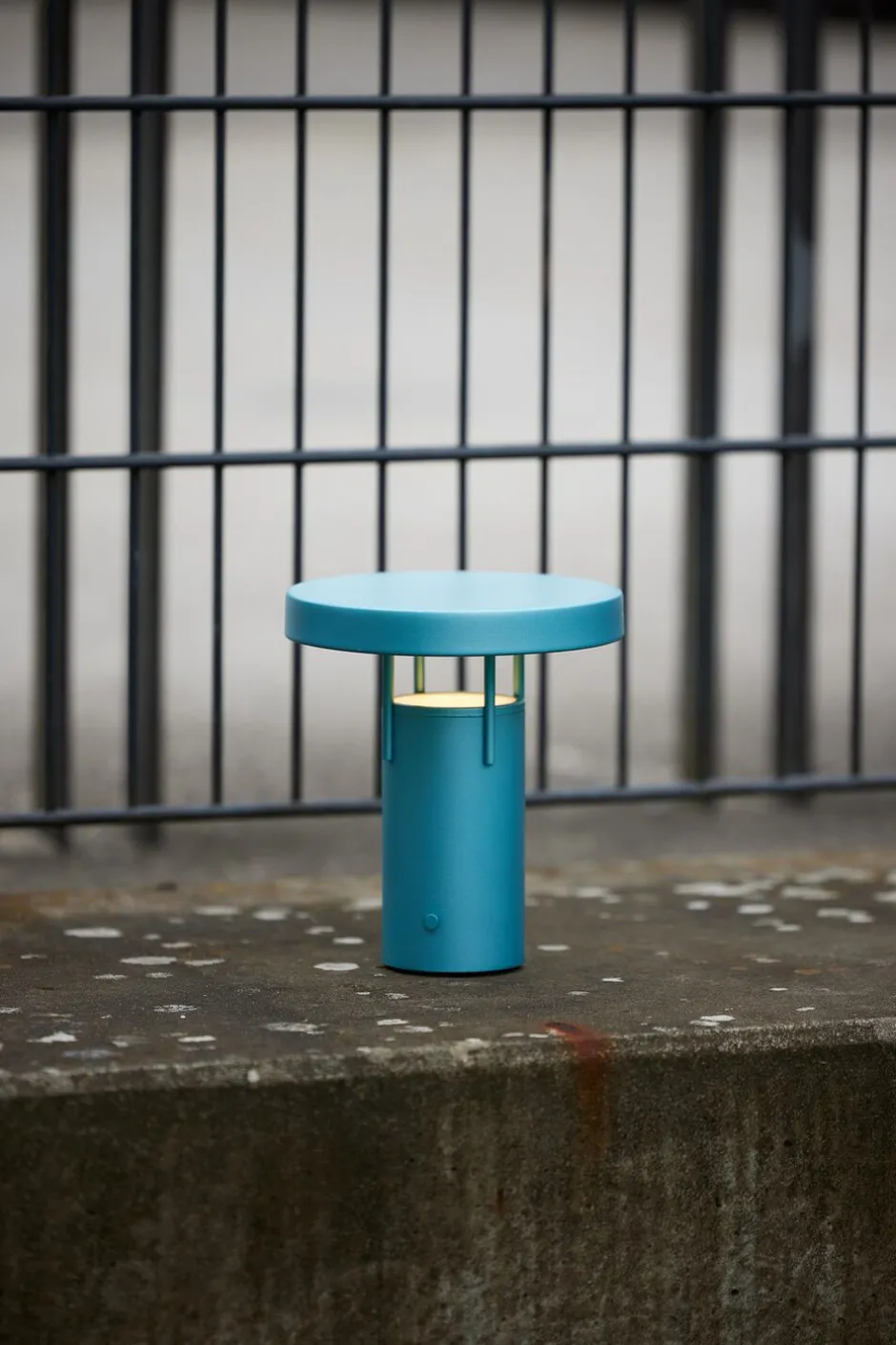 Trådløse Lamper<Hübsch BringMe Portable Lamp Mini Metallic Turquoise