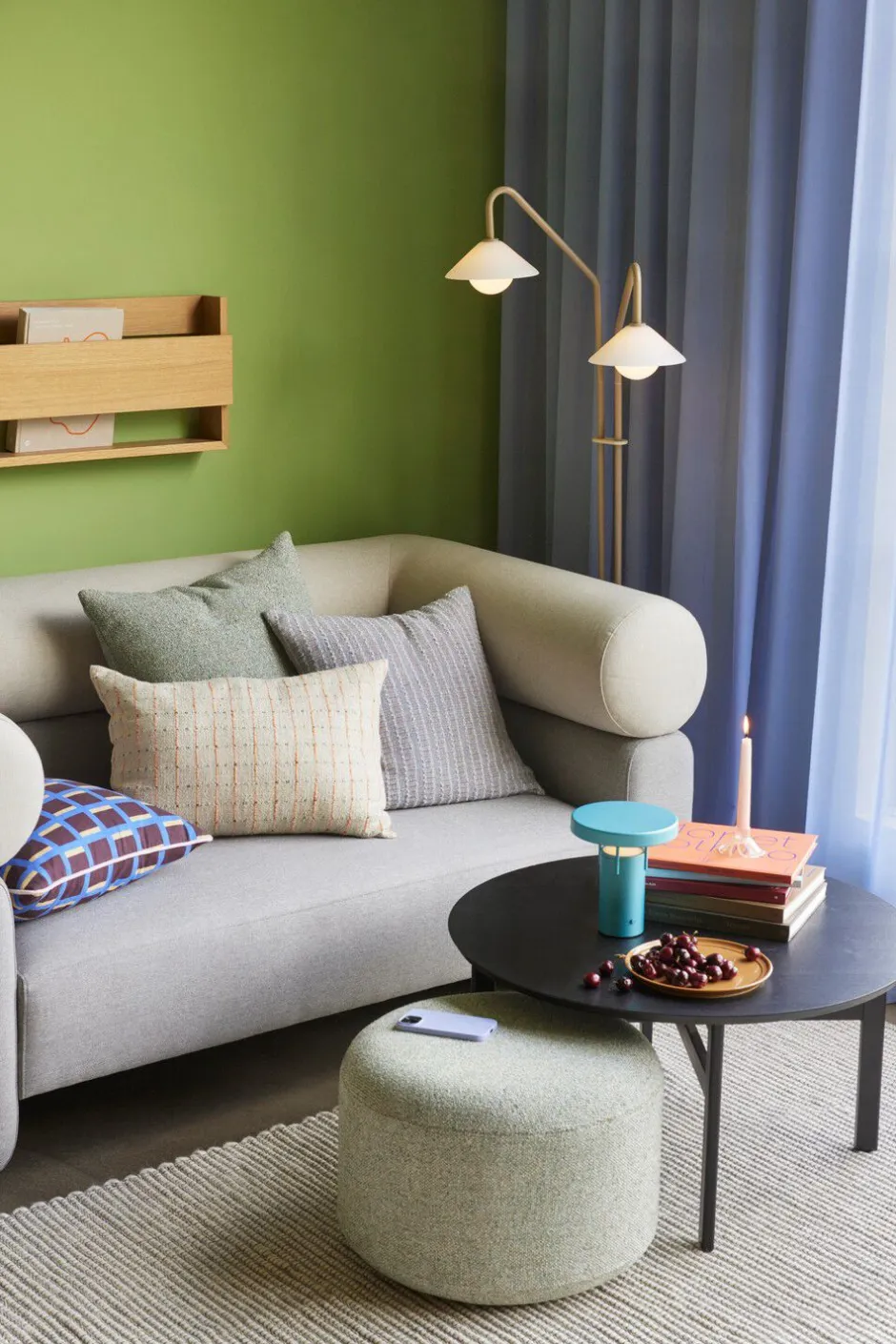 Trådløse Lamper<Hübsch BringMe Portable Lamp Mini Metallic Turquoise