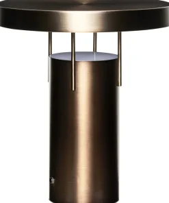 Trådløse Lamper<Hübsch BringMe Table Lamp Burnished brass