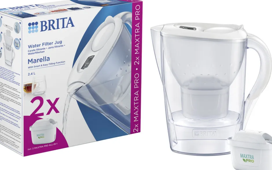 Karafler & Kander<BRITA MARELLA ME4W INCL 2 MXPRO JUG Blue