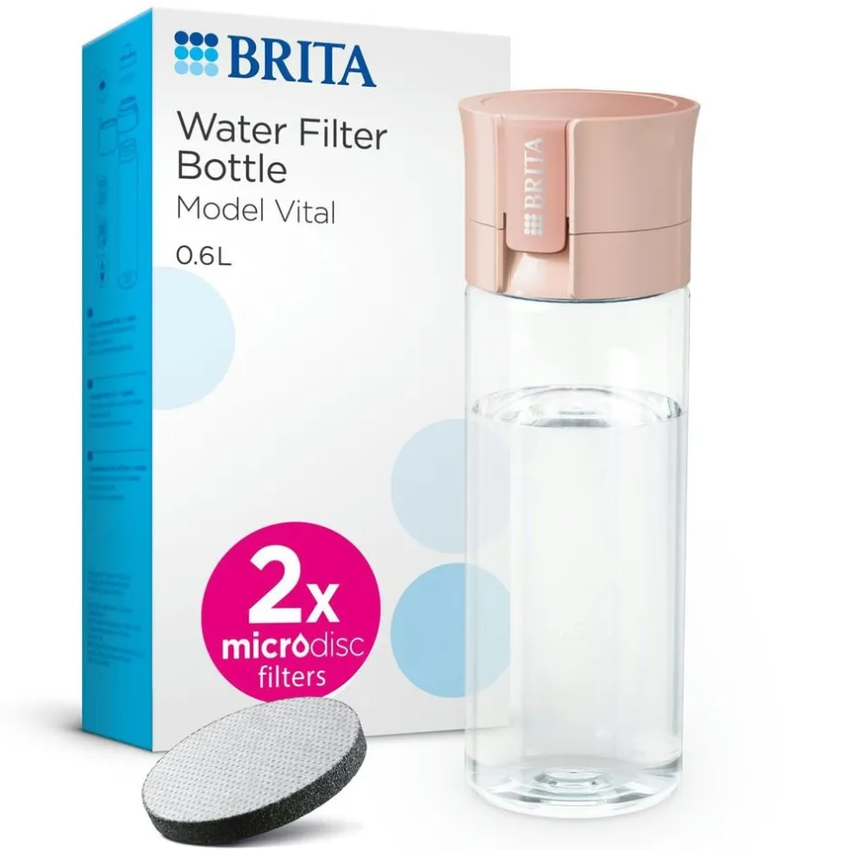 Opbevaring<BRITA Vital Water bottle Apricot