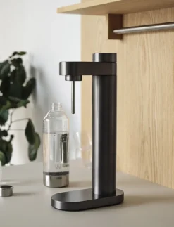 Køkkenmaskiner<Stelton Brus carbonator Black metallic