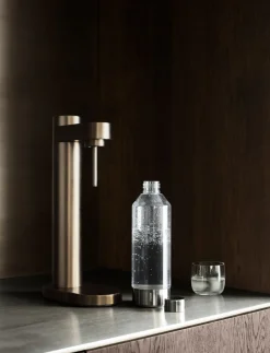 Køkkenmaskiner<Stelton Brus flaske til kulsyremaskine steel