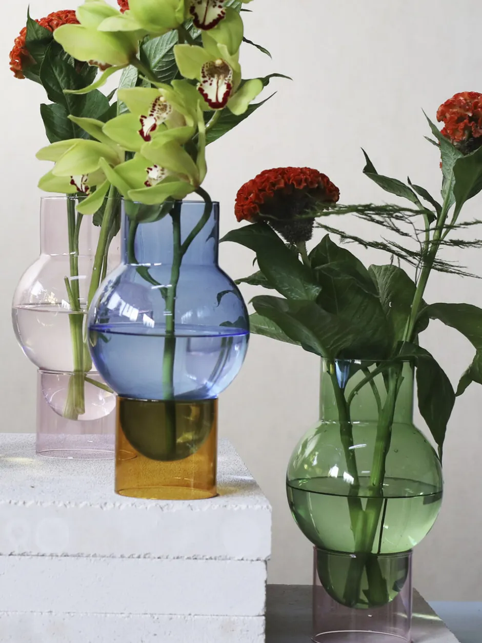 Vaser & Urtepotteskjulere<Studio About BUBBLE TUBE, LARGE, GREEN/ROSE,90270GR