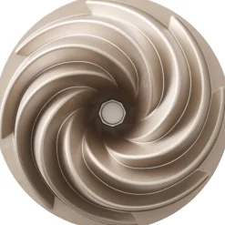 Bageartikler<Blomsterberg Bundt-kageform Swirl 24 x 9 cm Rose gold