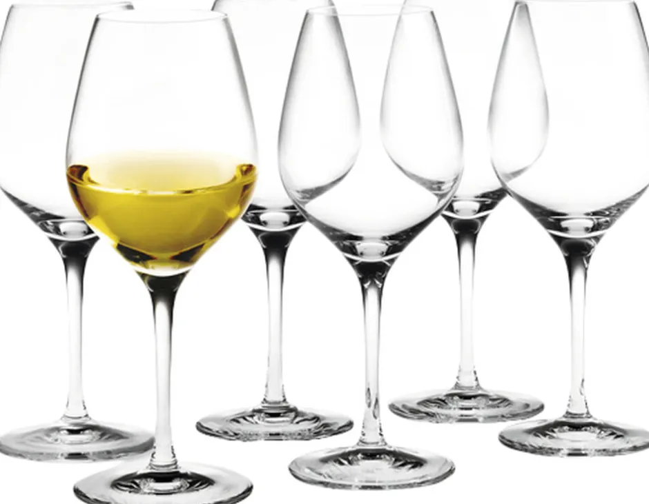Glas<Holmegaard Cabernet Hedvinsglas klar 28 cl 6 stk.