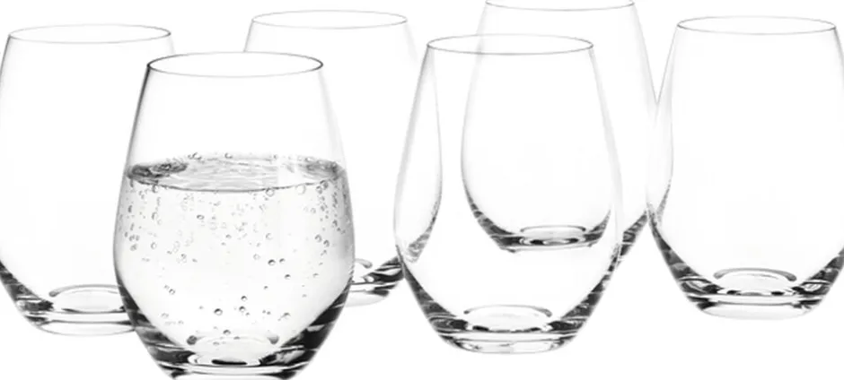 Glas<Holmegaard Cabernet Vandglas klar 25 cl 6 stk.