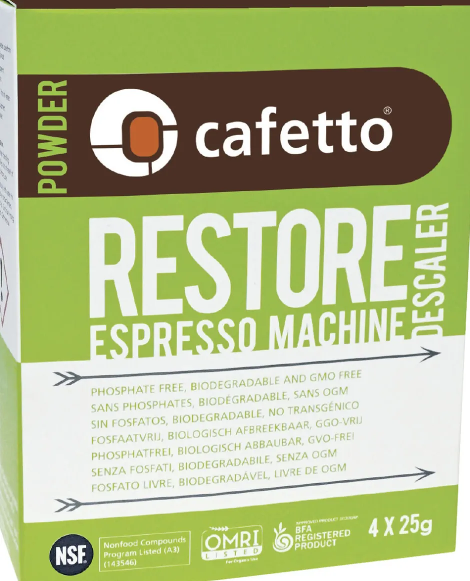Kaffe & Te<Cafetto Restore Afkalker 4 breve