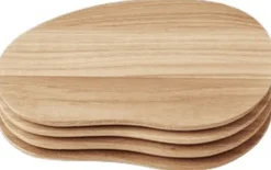 Køkkenartikler<Ferm Living Cairn Butter Boards - Set of 4 - Oak