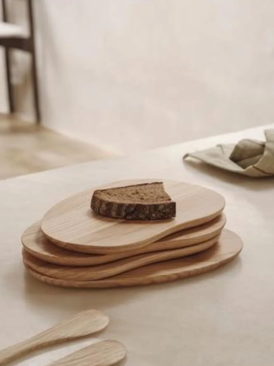 Køkkenartikler<Ferm Living Cairn Butter Boards - Set of 4 - Oak