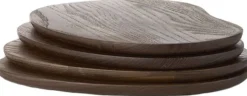 Køkkenartikler<Ferm Living Cairn Butter Boards - Set of 4 - Dark Brown